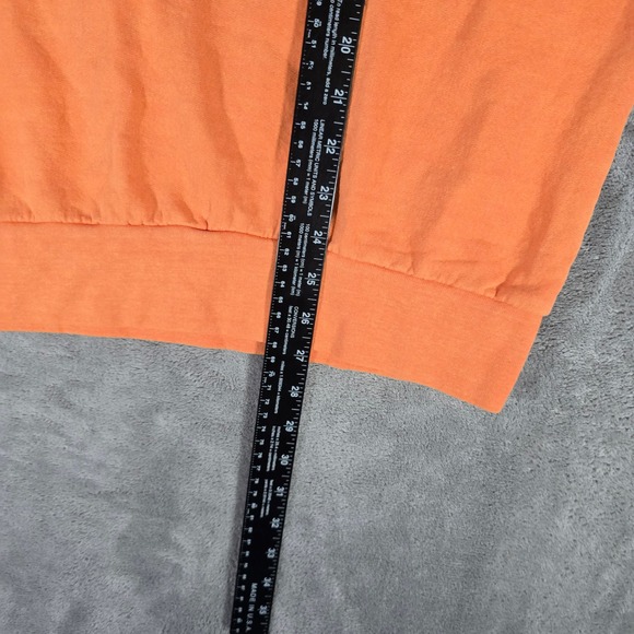 Only‎ NY Premium Basics Crewneck Sweatshirt Made in USA Orange Small - Picture 5 of 7